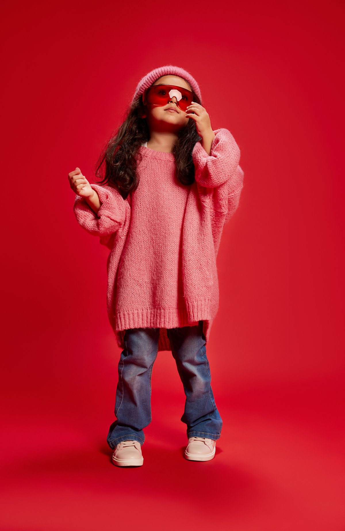 Oversized Berry Sweater Set