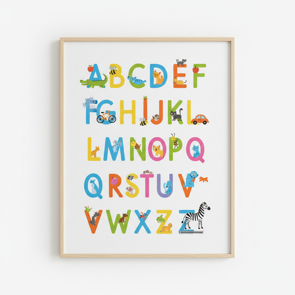 Kids Alphabet Wall Art